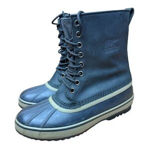 Sorel Waterproof Snow Boots Men Size 11 Premium Leather Lace-Up-